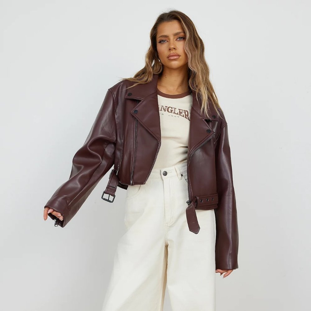 LIONESS STATEN ISLAND JACKET MULBERRY